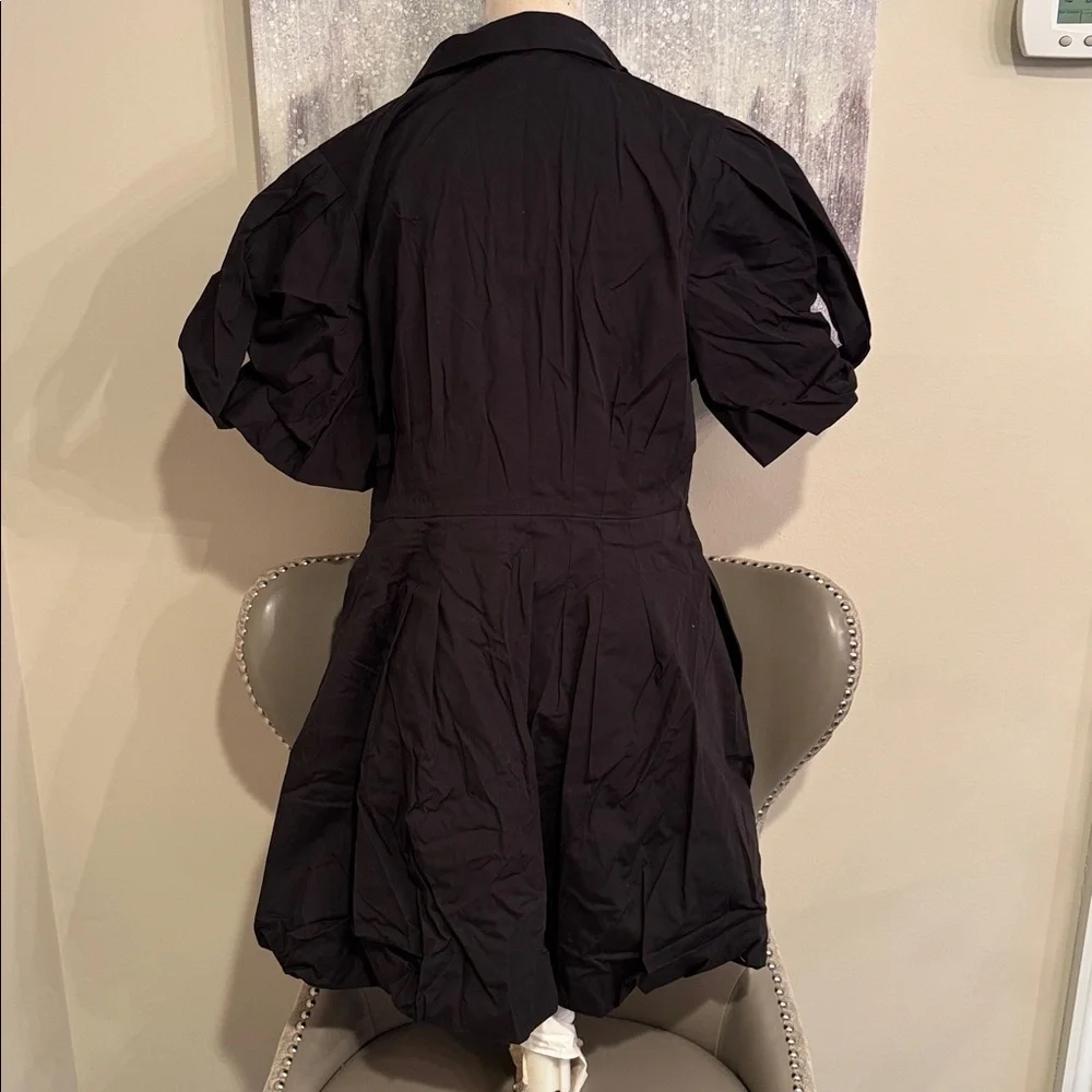 Black Puff Sleeve Dress